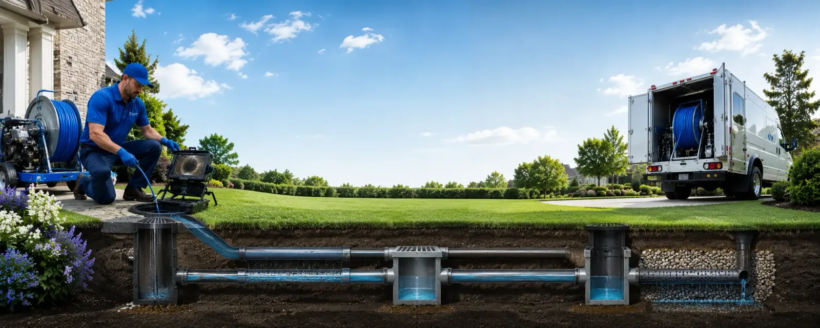Outdoor drain cleaning information for Thurmond, WV